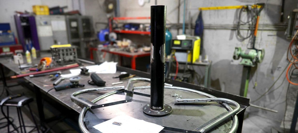 A carousel in production in the adventure plus factory
