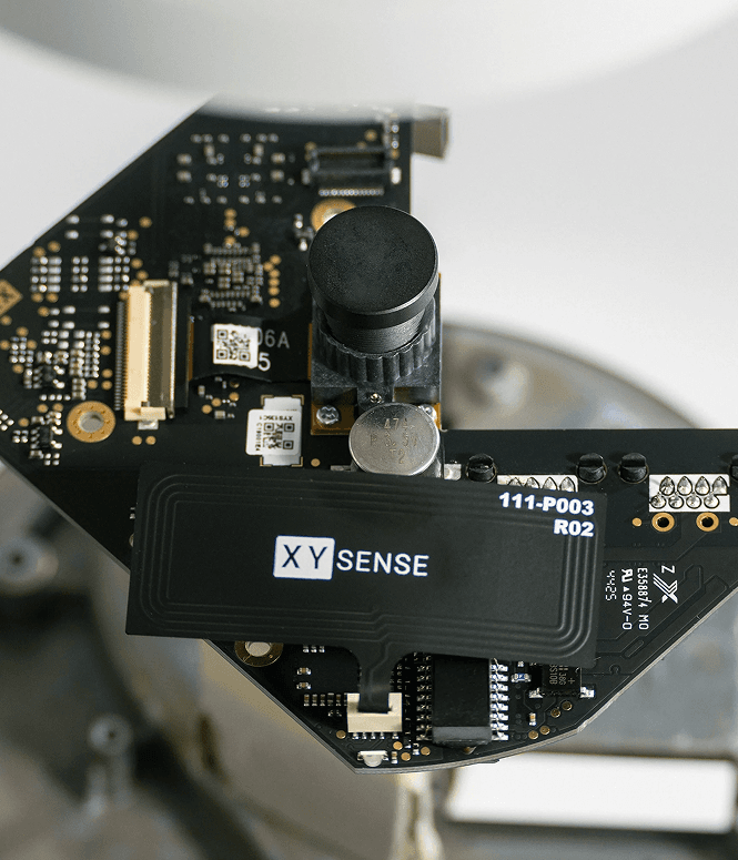 XY sense PCB board in black