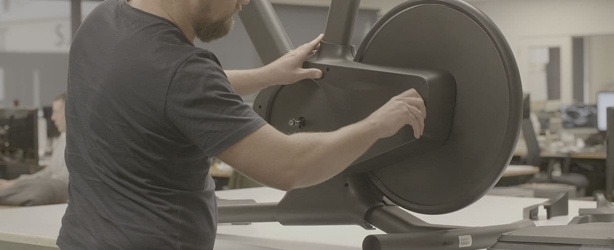 Beta prototype of touch activated exercise and spin bike