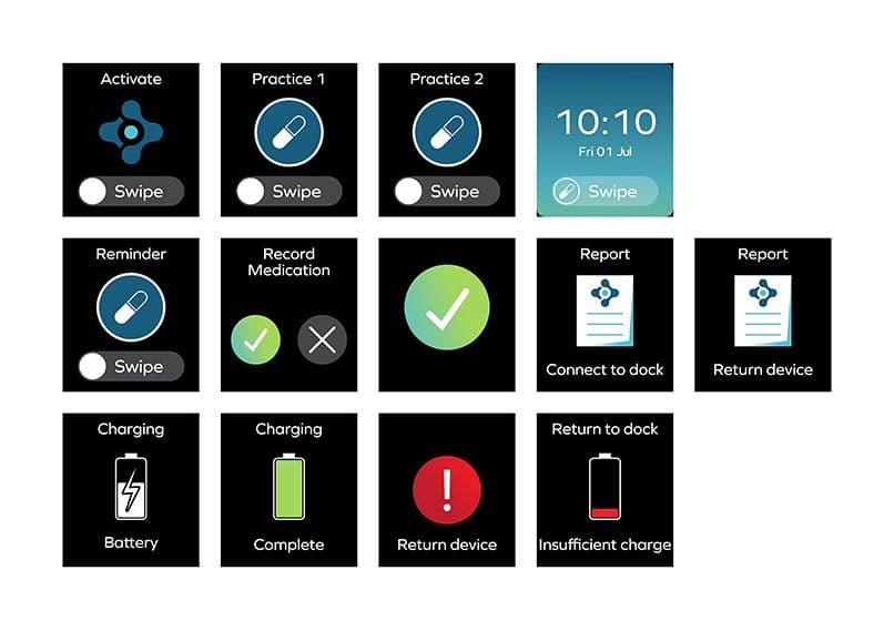 Final concept for smartwatch UI design