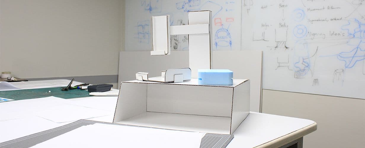 Proof of Concept prototype for a medical device and support stand