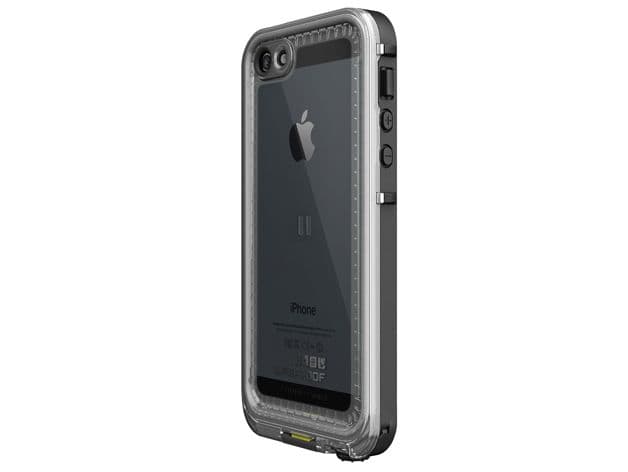 Case example side view, showing buttons and bevel