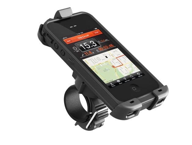 Phone on frame with strap