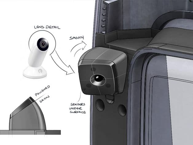 Concept art of the inbuilt camera