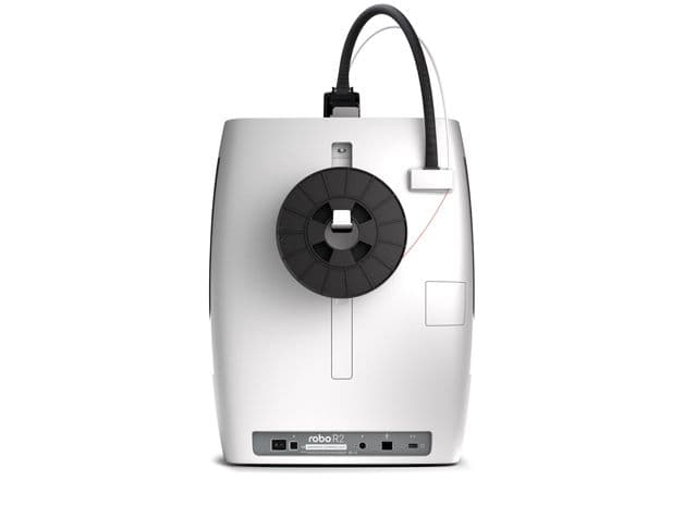 Rear profile of the machine