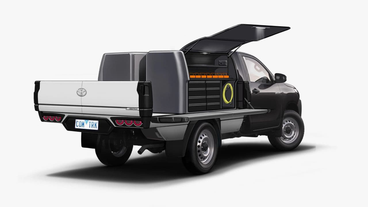 Concept with open hatch on side