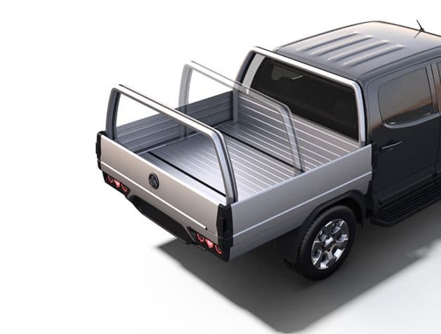 Concept of tray with rollbars