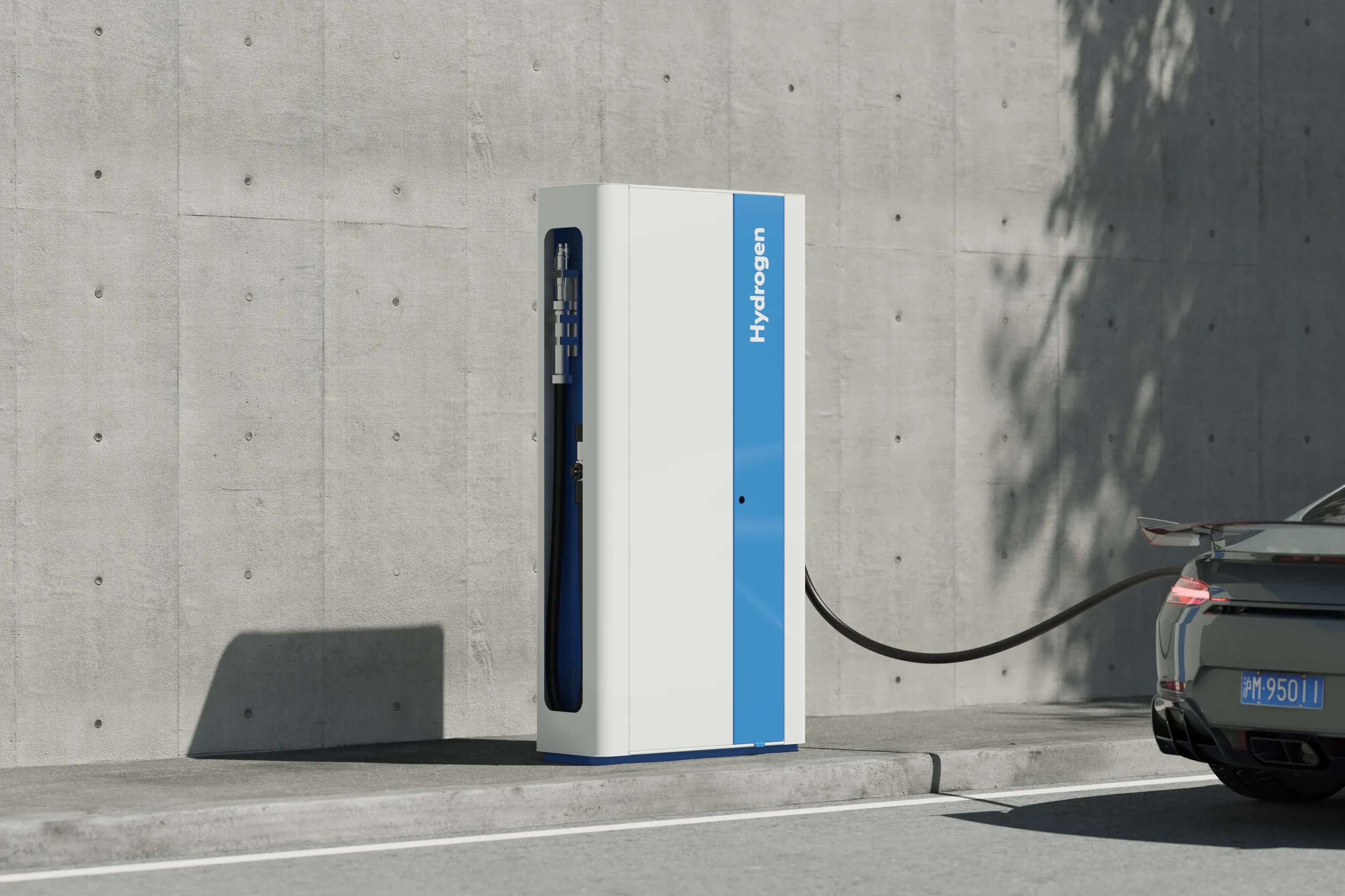 Hydrogen station medium shot