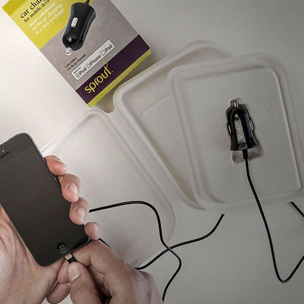 Open packaging on a table