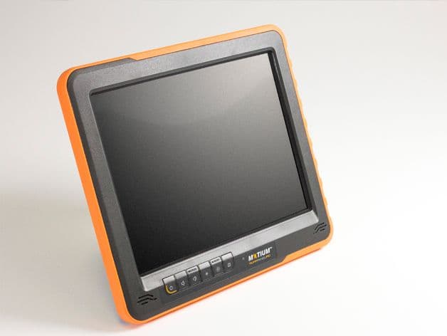 Showing the front left of the screen