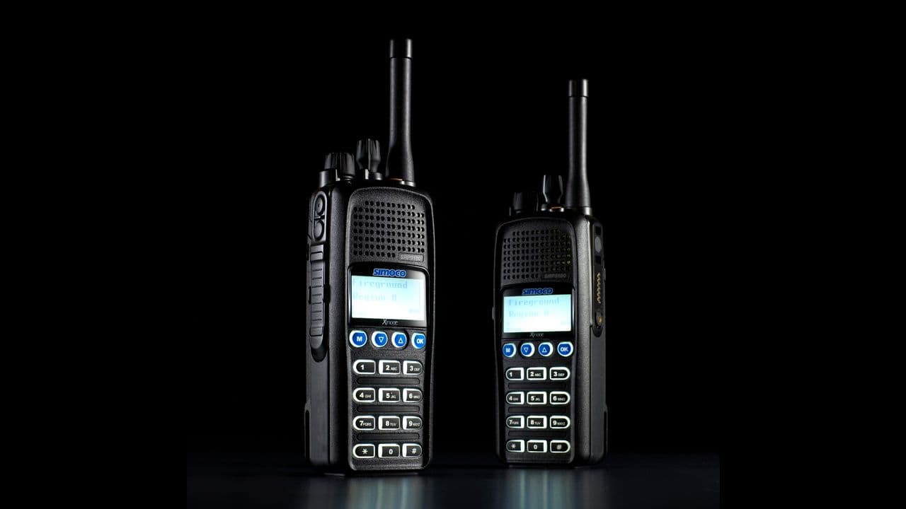 Two units on a black background