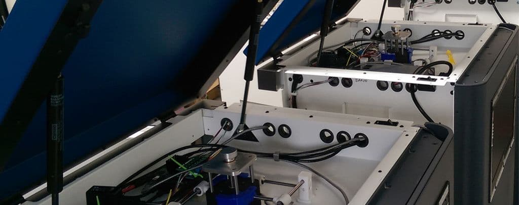Agshift analyser with open covers