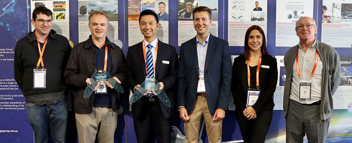 1MILLIKELVIN, outerspace and DSTG collaborators at the Innovation Awards event