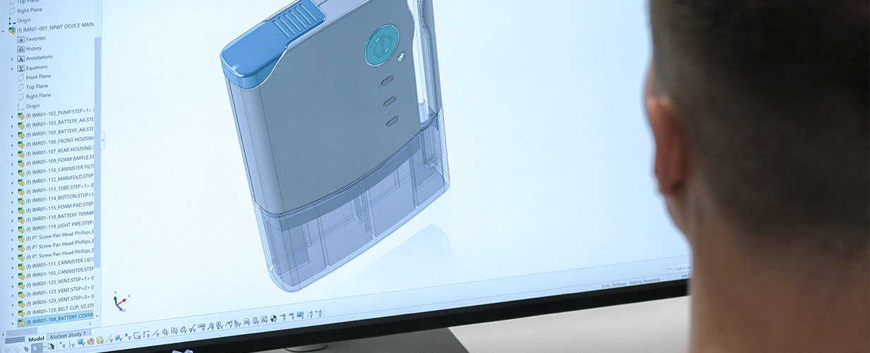 industrial designer rendering a medical product design