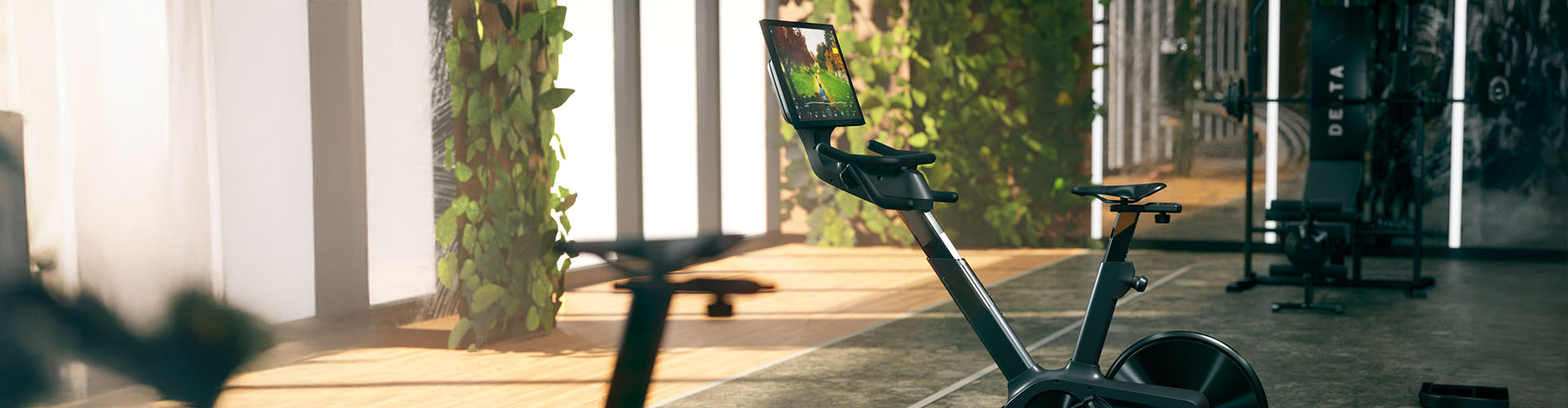 concept render of an smart exercise bike