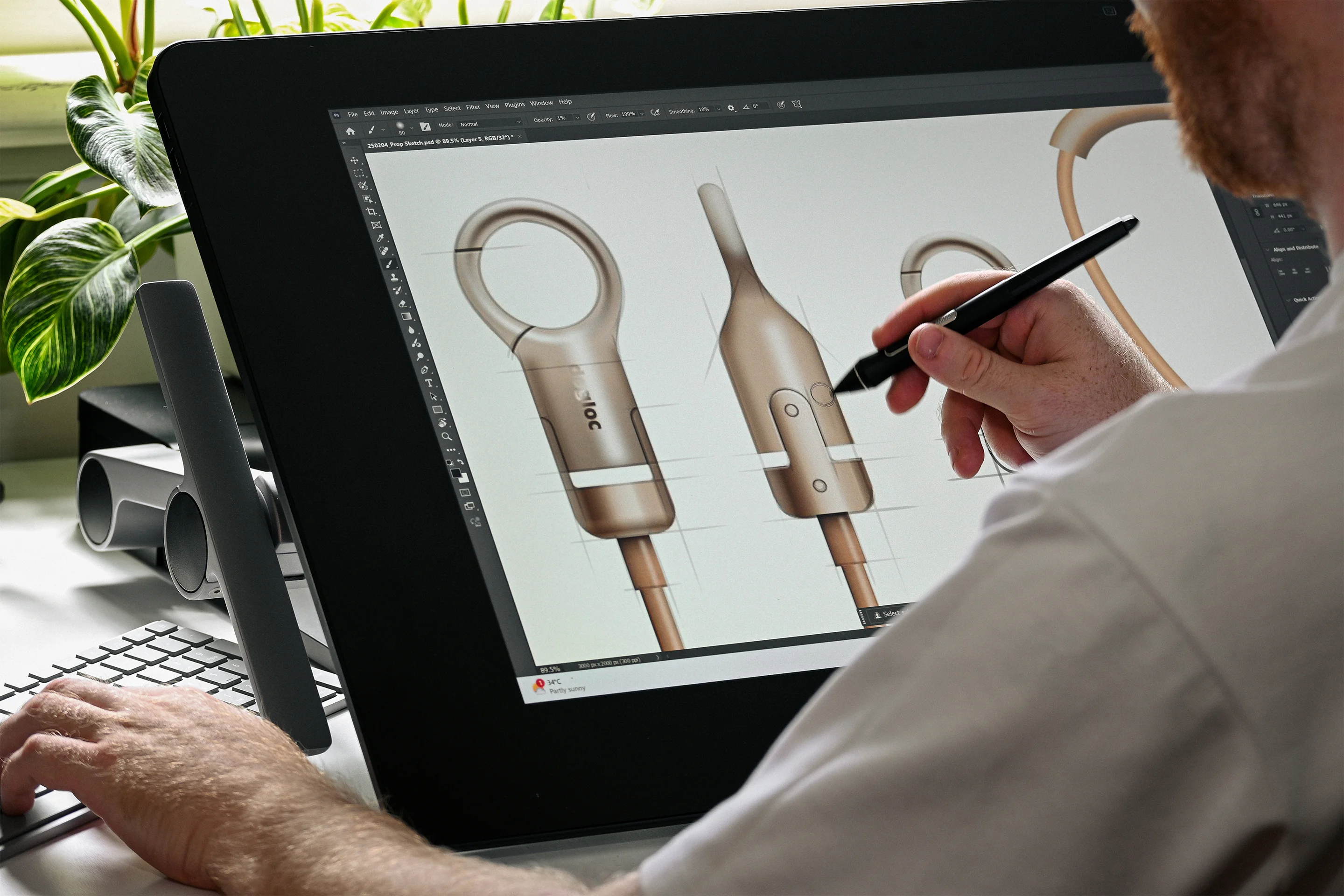 Product sketches of the award winning Outerspace designed dog collar and leash for Dogloc. Dogloc is an integrated dog locking system designed to securely lock your pet for brief periods of time. Integrated Security cable, and barrell lock. Stress and break tested.