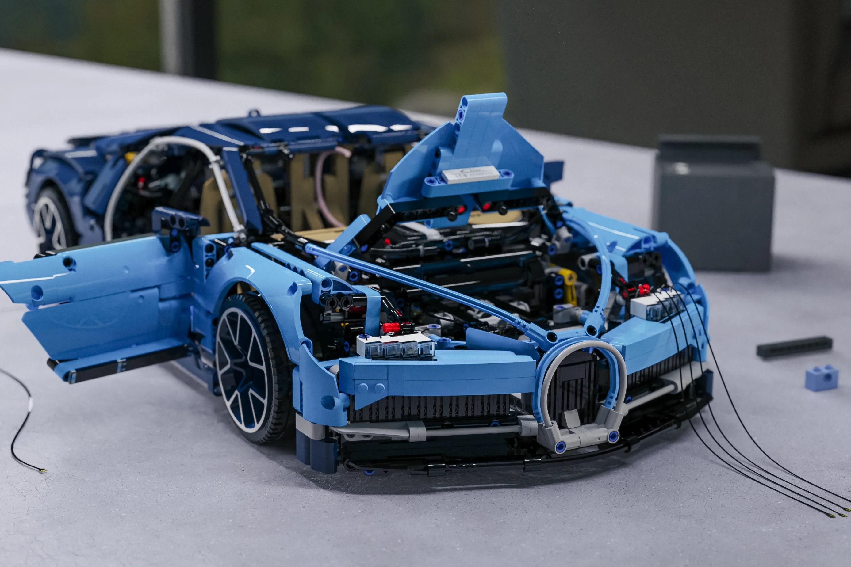 Product photography of the Outerspace designed Light My Bricks kit. Flexible PCBS, modular LEDS and wiring designed specifically to work with Lego kits.