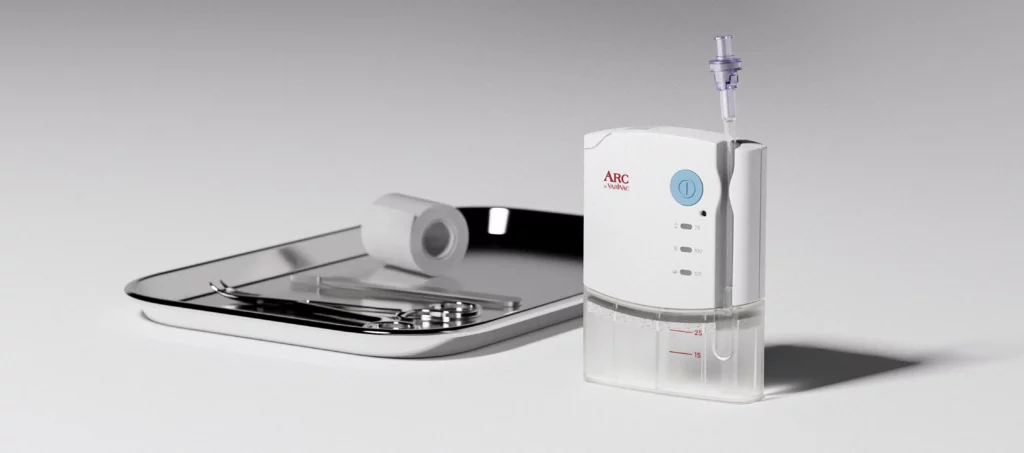 Vacuum Pump in a medical treatment room - wound dressing