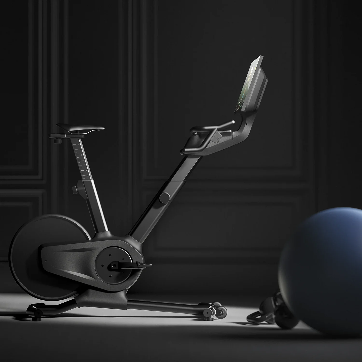 Product Rendering for the Outerspace designed Exercise bike. Designed to have a unique clutch and gamify exercise.