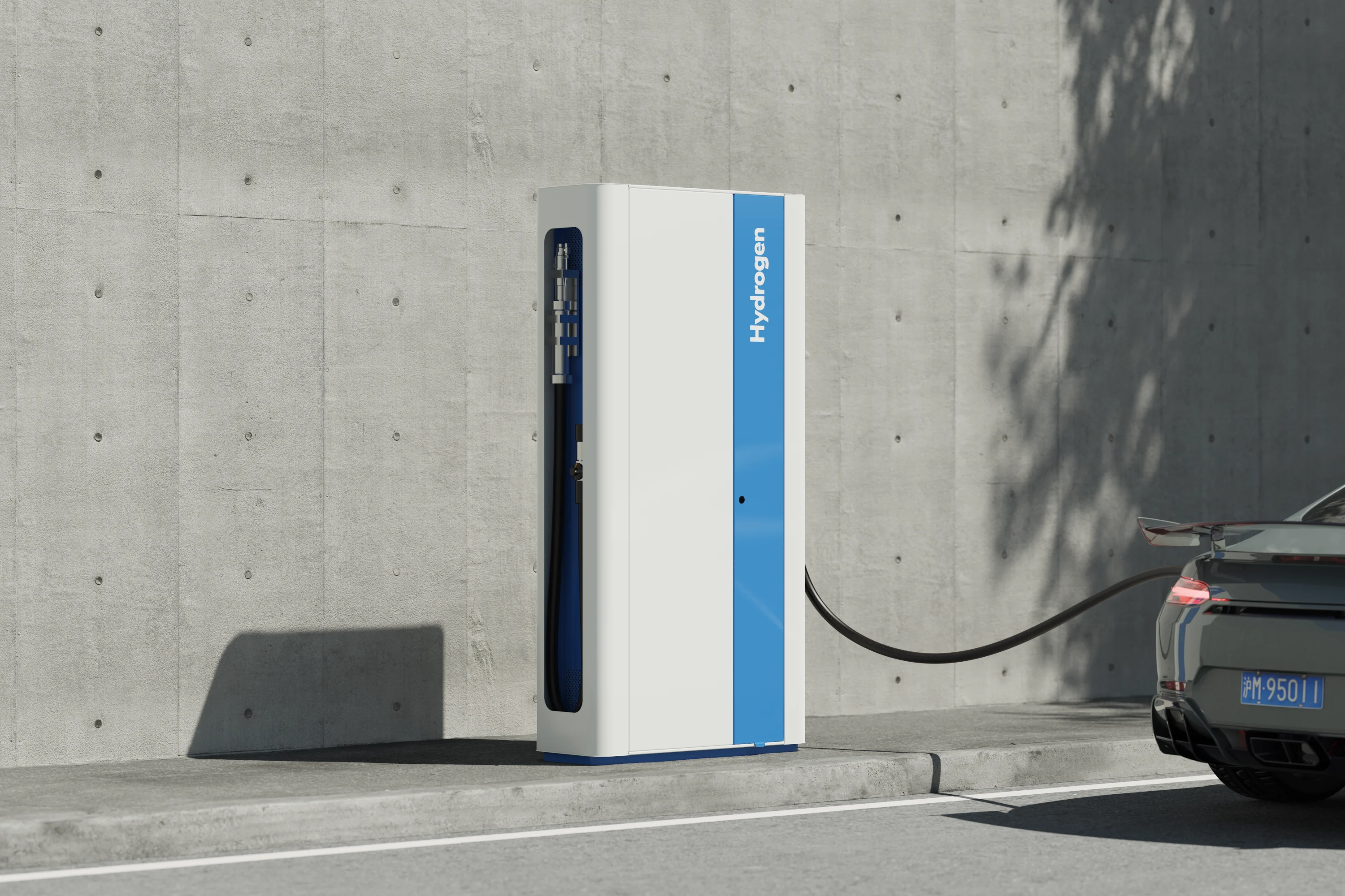 Hydrogen Fuel Dispenser designed by Outerspace for Chinese client Hyfun Energy