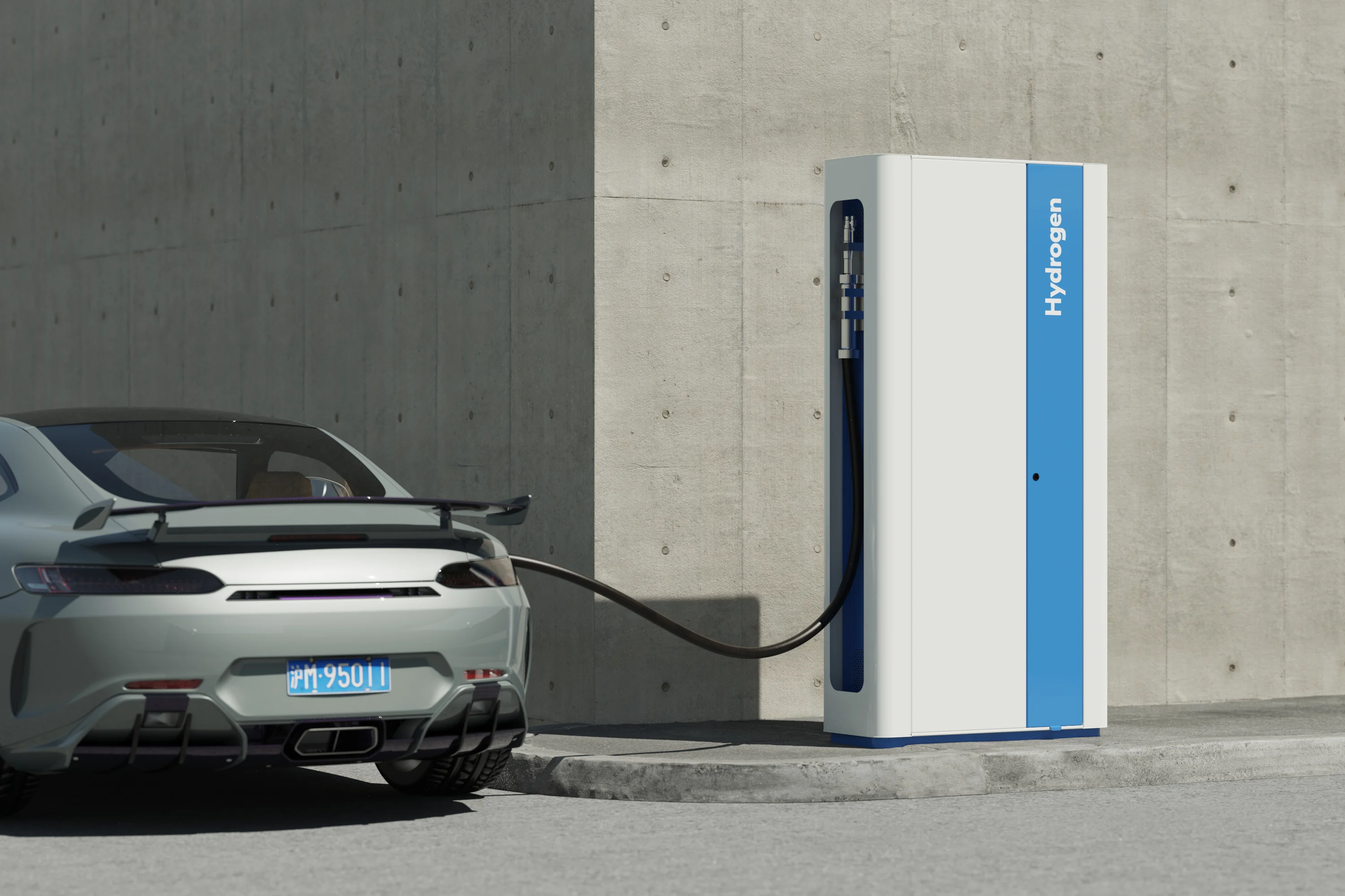 Hydrogen Fuel Dispenser designed by Outerspace for Chinese client Hyfun Energy