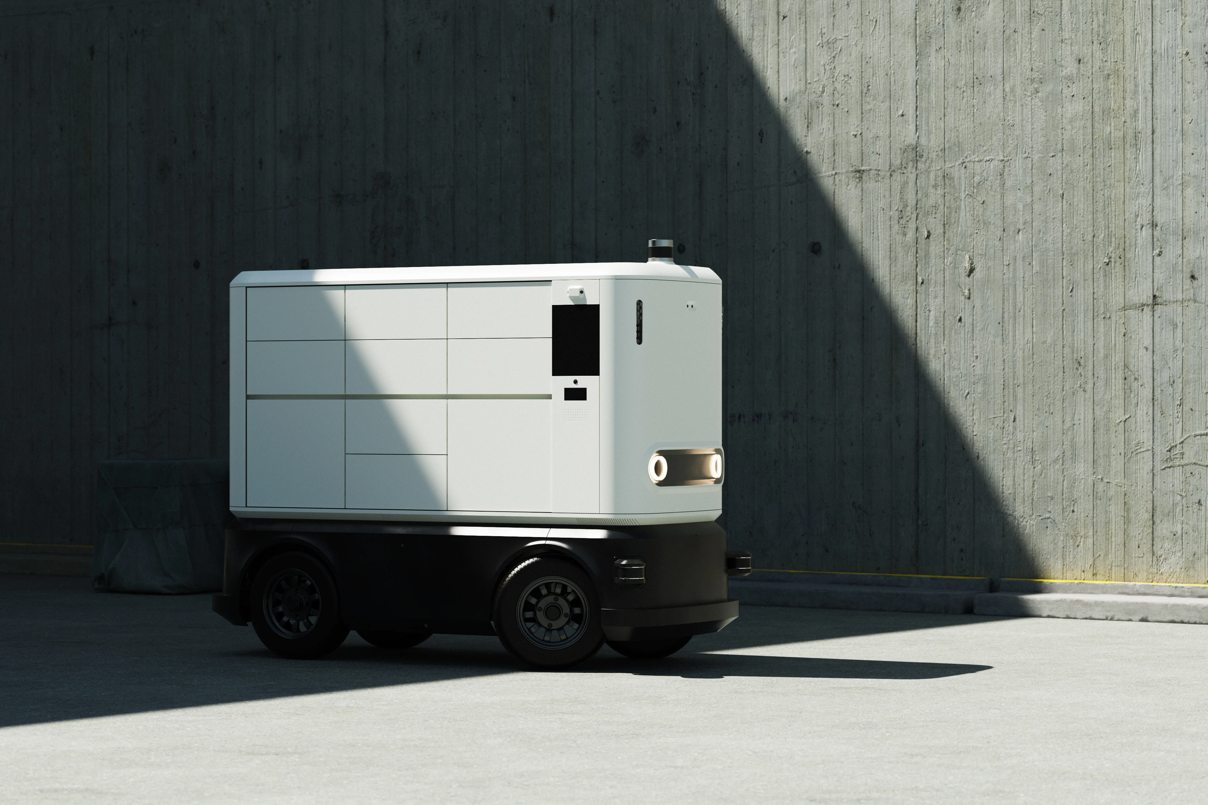 Autonomous Delivery Vehicle - Designed by Outerspace for Teksbotics