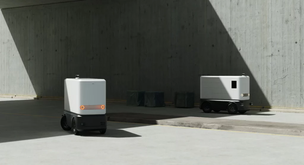 Autonomous Delivery Vehicle - Designed by Outerspace for Teksbotics